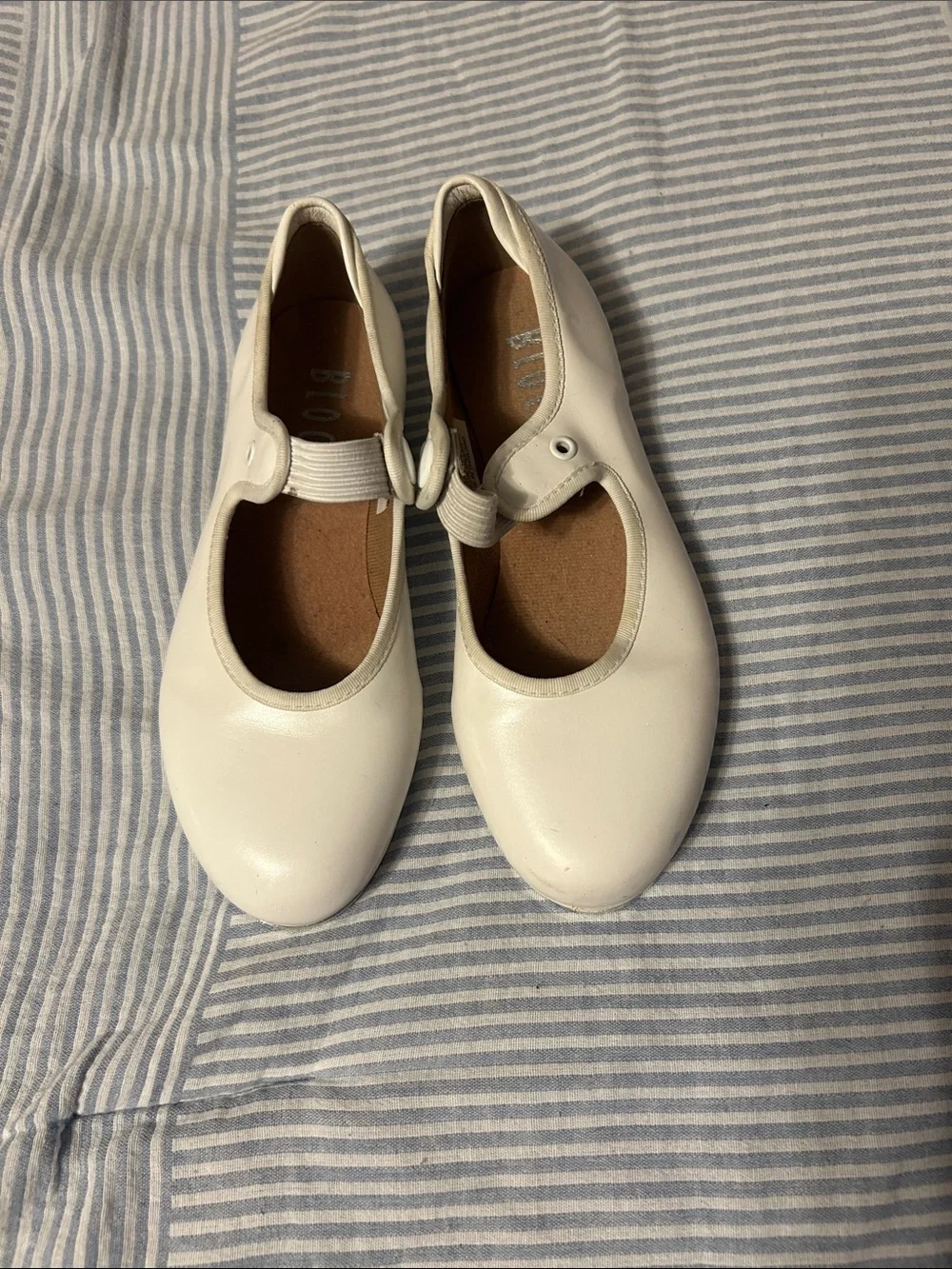 Bloch White Girls Mary Jane Dance Shoes